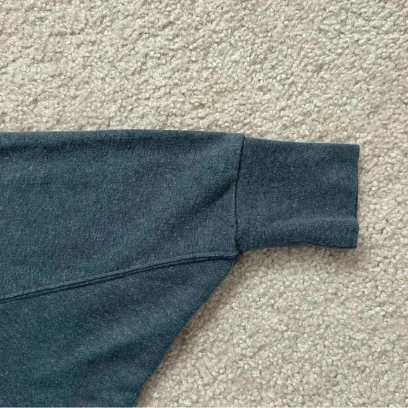 PrAna Cozy Up Poncho Kangaroo Pocket Heather Blue SZ Small Oversized W23190896 - Picture 7 of 16